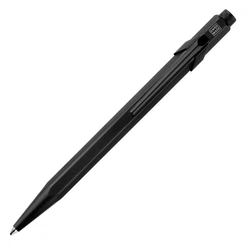 CARAN D’ACHE 849 Black Code Set Kugelschreiber und Druckbleistift 0,5 mm, Aluminium schwarz, Sonderedition, Swiss Made