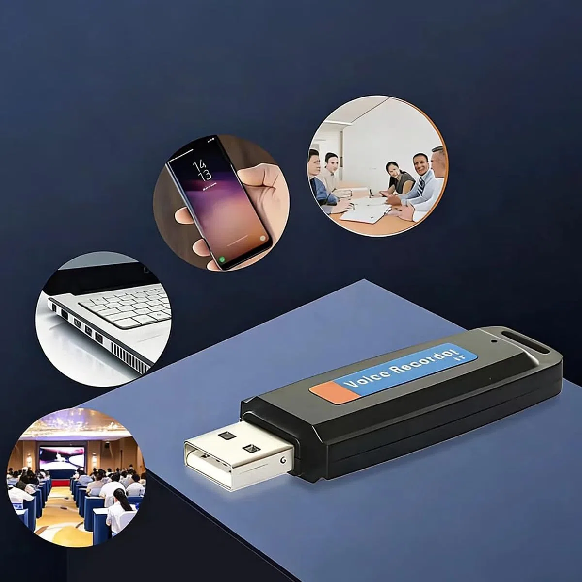 Ubric Voice Recorder Mini HD Voice Recorder Portable 32GB Audio für Meetings, Interviews, Konferenzen, Digital Spy mit Speicher für + 100 Stunden Aufnahmezeit