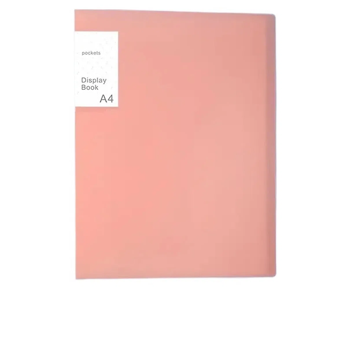 3-teilige Präsentationsmappe for Dokumente – A4-PP-Sichtbuch mit 20/40 transparenten Taschen und Schutzfolien für Dokumente, Urkunden(Pink,40page)