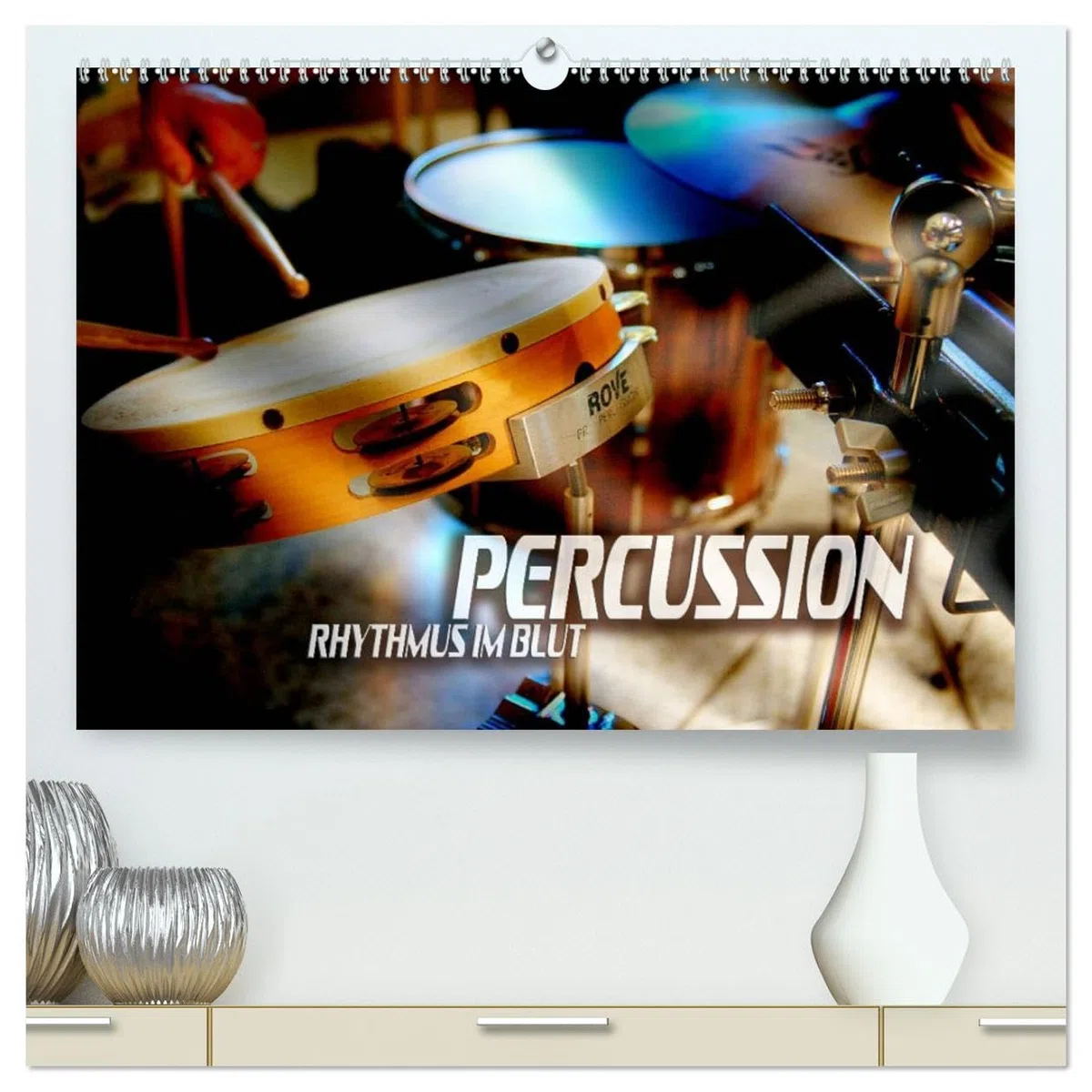 Percussion - Rhythmus im Blut (hochwertiger Premium Wandkalender 2026 DIN A2 quer), Kunstdruck in Hochglanz: Atmosphärische Bilder verschiedener ... und Schlaginstrumente (CALVENDO Kunst)