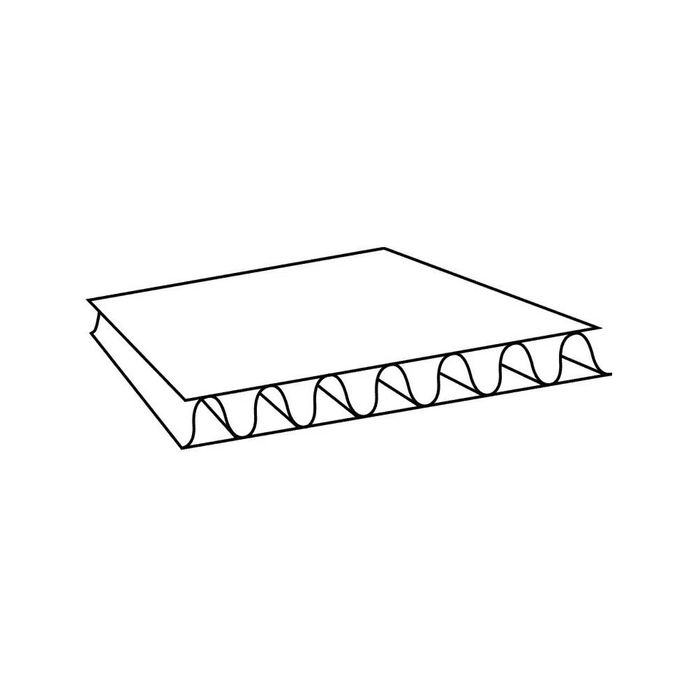 Wellpapp-Faltkarton PC K10.07, 1-wellig, 500 x 300 x 300 mm, 20-er Pack, braun