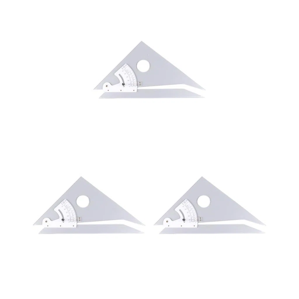 3er-Set verstellbare Zeichen-Dreieckslineale Grafikskala Architekt Plain Edge Lineale