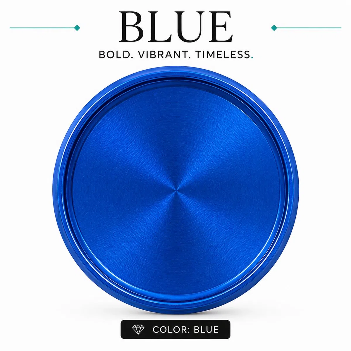 Discbound Discs aus Aluminiumlegierung, 7 Farben, 2 Größen, für Circa, Arc, TUL Systeme (Blau, 3,8 cm)