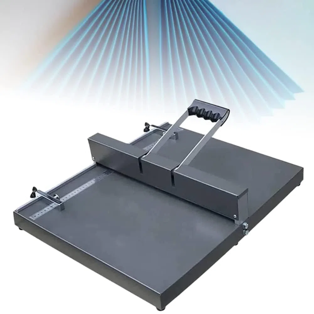 Falzmaschine Für Papier, 350 Mm, Manuelle Falzmaschine, A3/a4-papierfalzmaschine, Tisch-hochleistungs-papierfalzmaschine Aus Metall Für Grußkarten, Broschüren, Fotopapiere