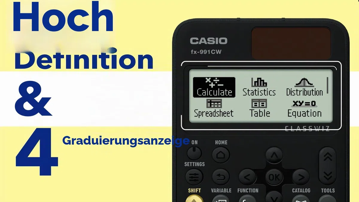 Casio fx-991CW wissenschaftlicher Taschenrechner (UK-Version)