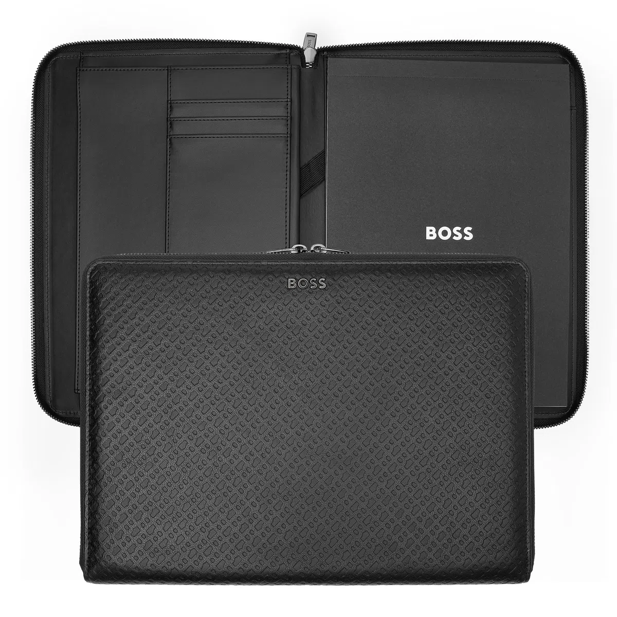 Hugo Boss A4 Konferenzmappe Monogram Zipped Black