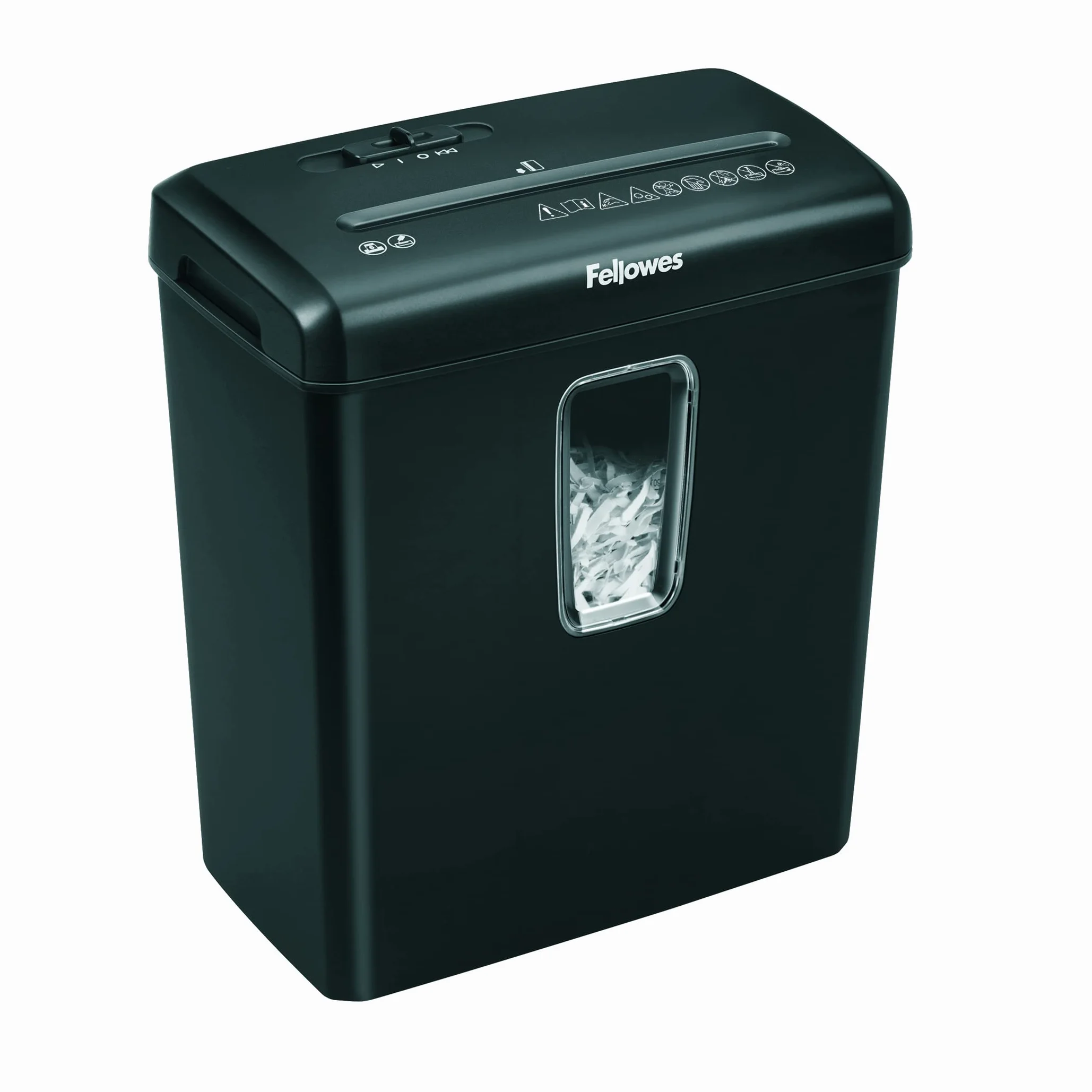 Fellowes Aktenvernichter Powershred FS-6C – 6 Blatt Kreuzschnitt Aktenvernichter für den Heimgebrauch – Persönlicher und Büro-Aktenvernichter – 15 Liter Mülleimer – P-4 Sicherheitsstufe – Schwarz