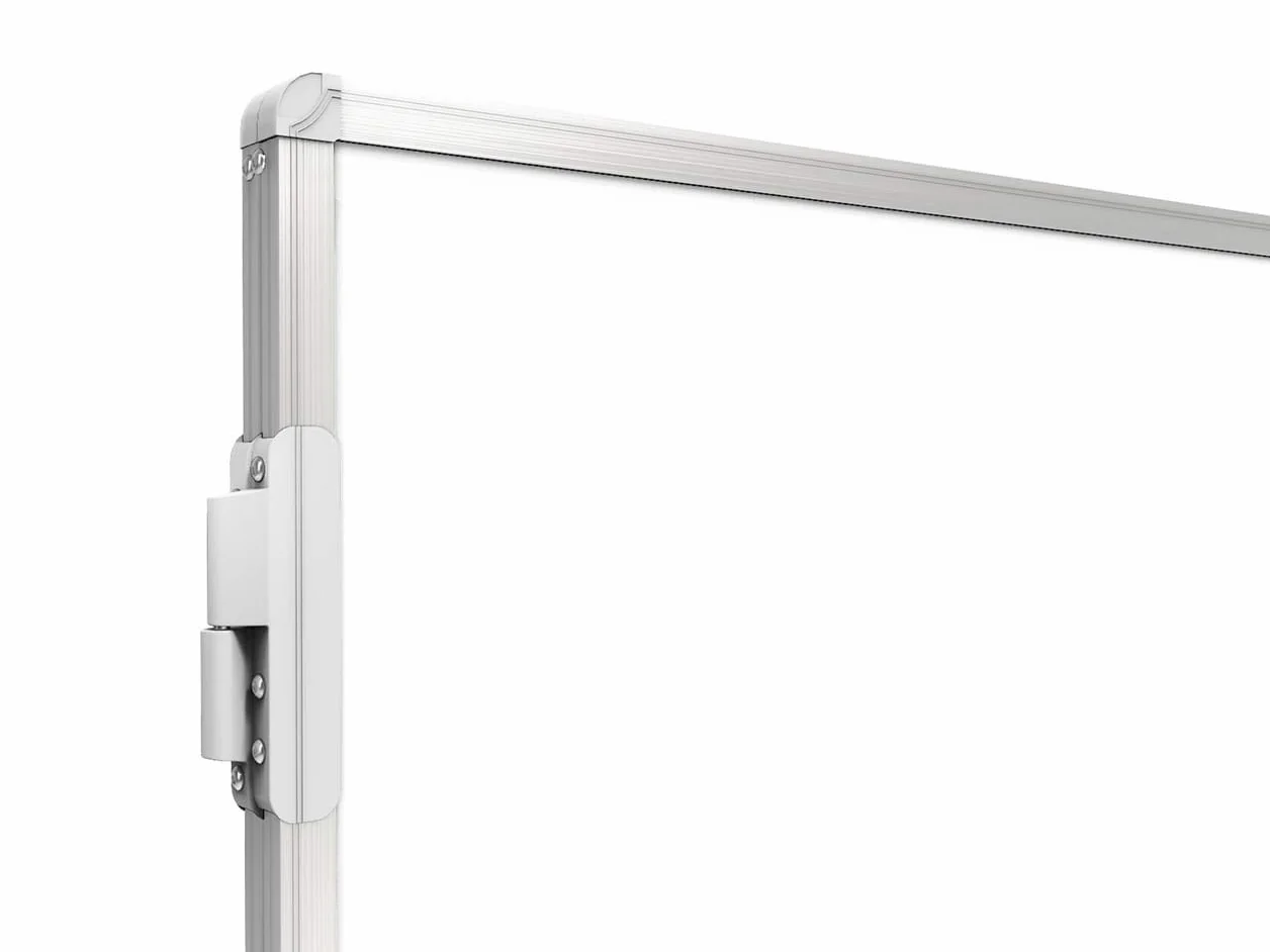 ALLboards Whiteboard Klapptafel 120x90cm//240cm mit Aluminiumrahmen Magnettafel Flügeltafel Weiß, Magnetisch, Trocken Abwischbar