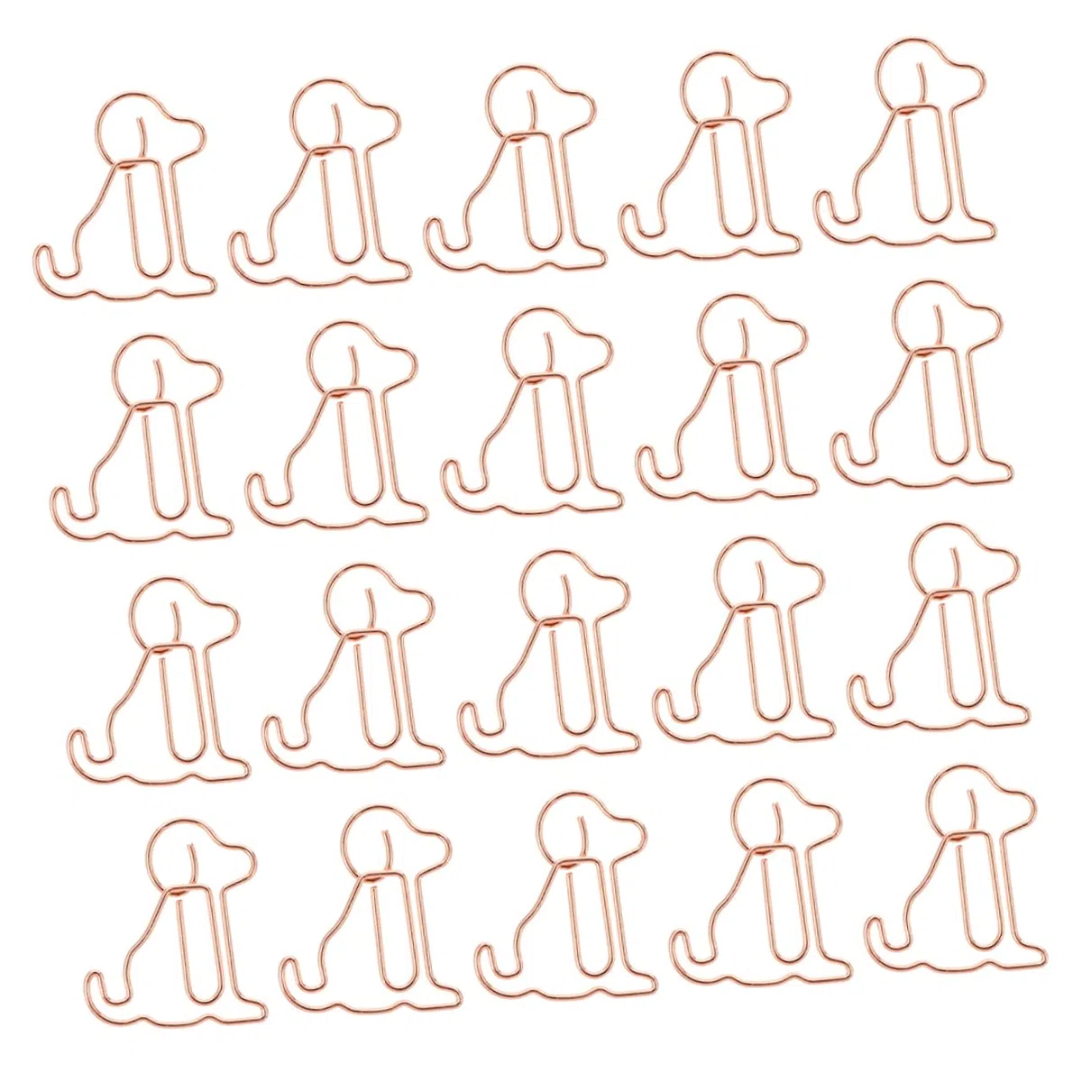 DOITOOL 3 Sätze Rose Gold Welpenpapierklammer Süße Büroklammern Papierklemmen Büroklammer Befestigen Cartoon-büroklammer Papierclips Büroklammern Süß Roségold Metall 50 Stück * 3