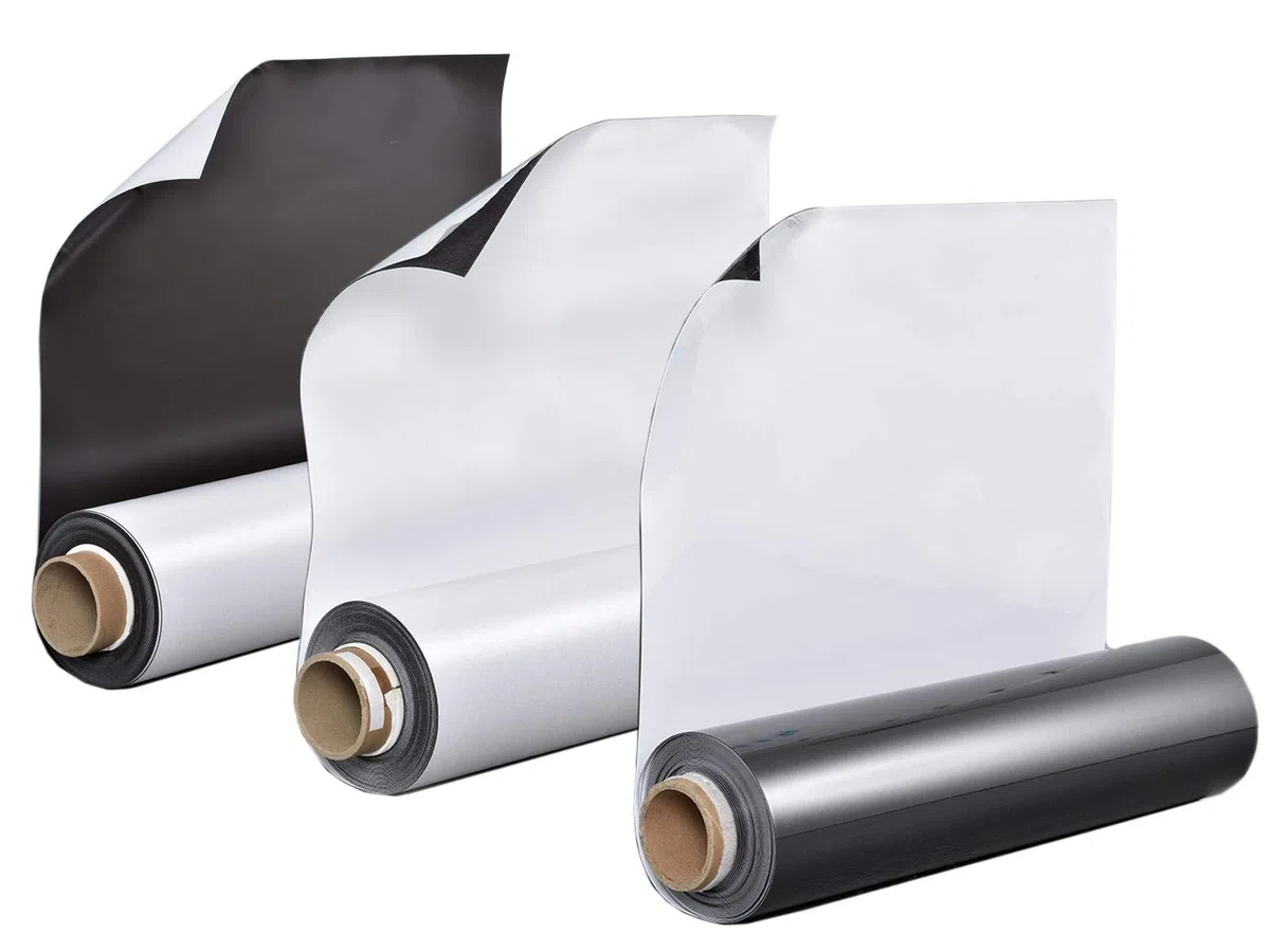 Auswahlangebot! Eisen/Ferrofolien - Selbstklebend - 0,6mm Stark - Magnetische Pinnwand, Magnetgrund, Whiteboardfolien, Tafel, Magnettafel(Braun - 30x30cm)