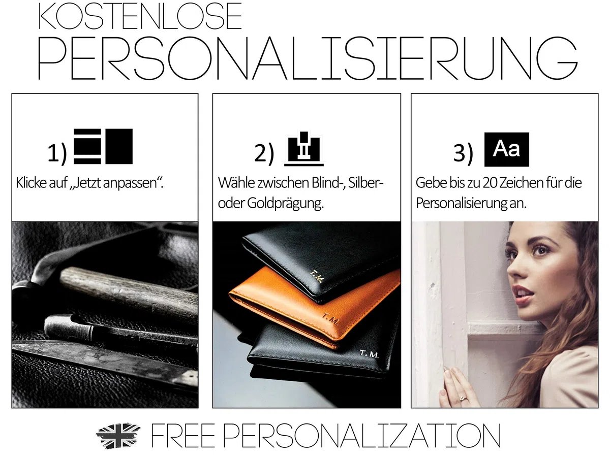 DELMON VARONE - Personalisierbare Dokumentenmappe DIN A4 mit Schloss & Schlüssel inkl. 10 Klarsichthüllen, Cambridge Top Grain Leder braun, Ringbuch Ordner Sammelmappe mit Verzeichnis für Zeugnis