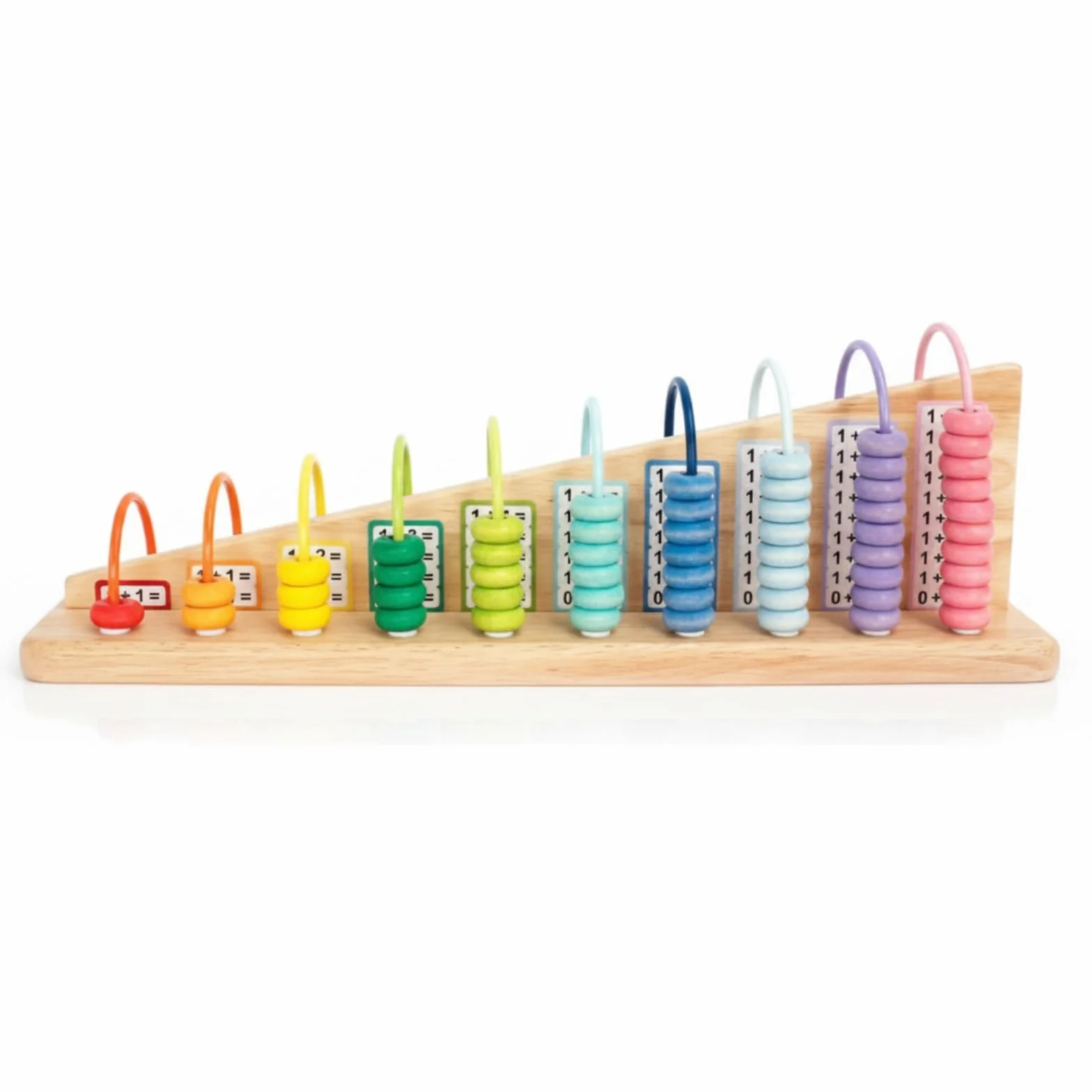 Kinder Rechenrahmen Holz Rechenbrett Zahlenbrett Lernspielzeug Addition Subtraktion mit Ergonomisch Geneigtem Brett Und Wiederholter Übung für Vorschule Grundschule Zuhause Geeignet
