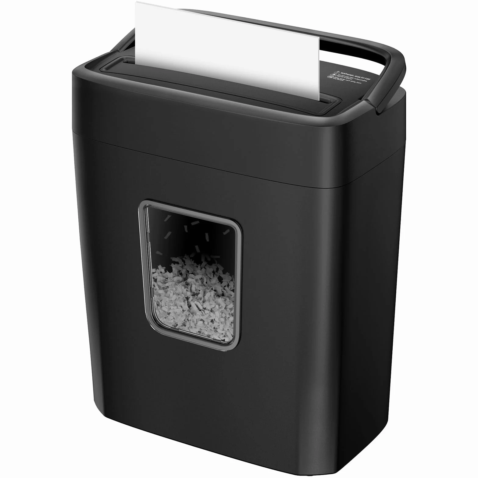 Bonsaii Aktenvernichter 8 Blatt, Papierschredder mit Sicherheitsstufe P-4, Kreuzschnitt 5 x 14 mm, Schredder für Zuhause und Büro, 16L Auffangbehälter, Start-Stopp-Funktion, Überhitzungsschutz, C261-C