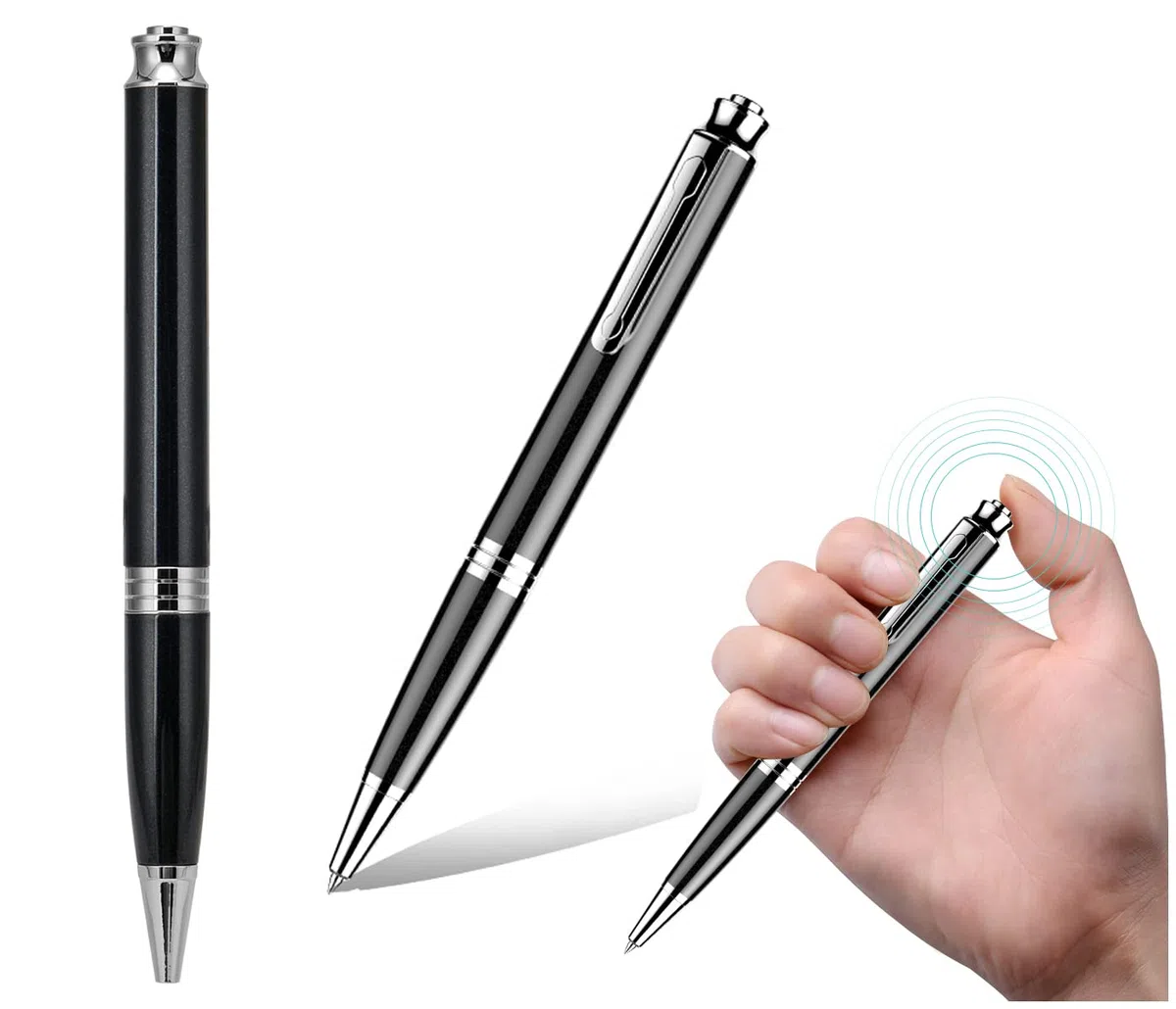 Pen Voice Recorder Q60 | 8GB USB-Aufnahmegerät | Diktiergerät mit Sprachaktivierung, 192kbps HD-Audio, 100 Stunden Aufnahmezeit