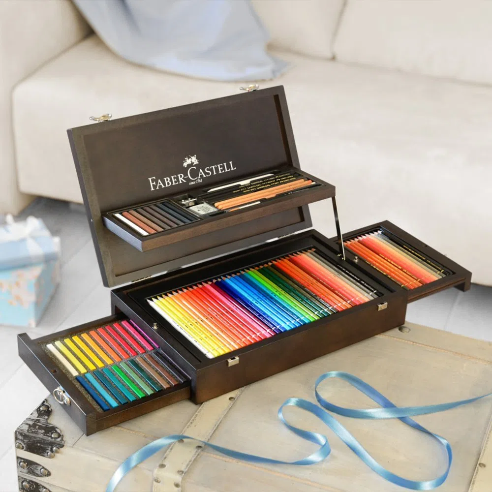 Faber-Castell 110086 - Art & Graphic Collection Holzkoffer