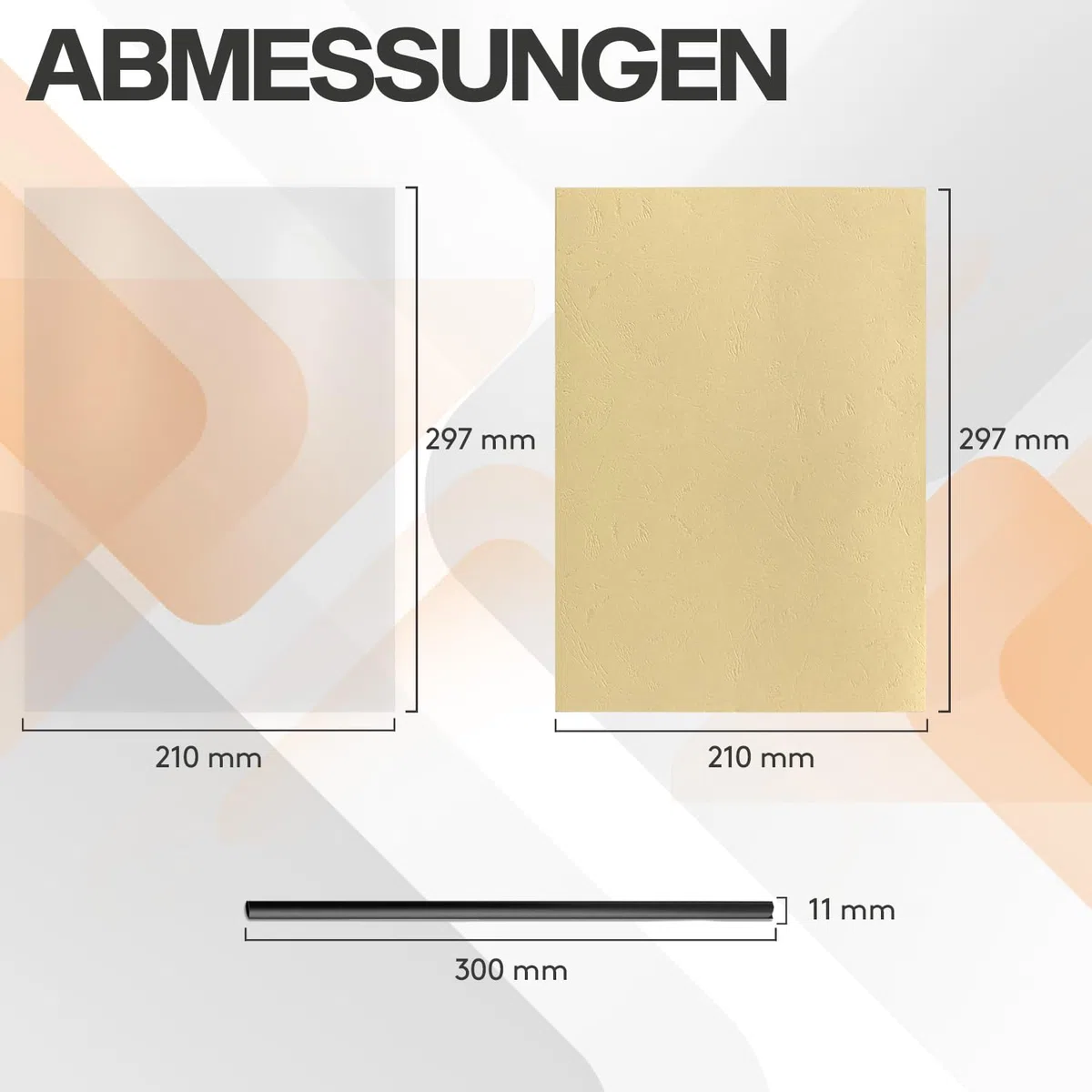 ACROPAQ - 5 x Klemmschienen-Set - Zum Binden von bis zu 30 Blatt, ohne Bindemaschine