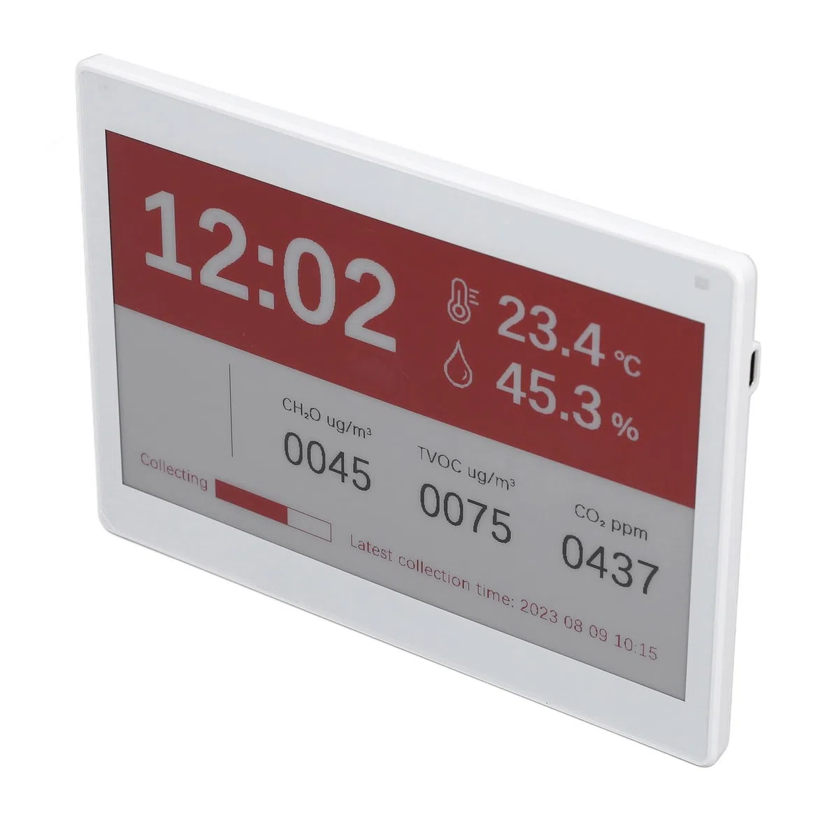 Gonetre Drahtloses Elektronisches Papier Display 7.5in Bearbeitbarer Elektrischer Tintenbildschirm Visitenkartenname Besprechung Office School Library Weiß weiß