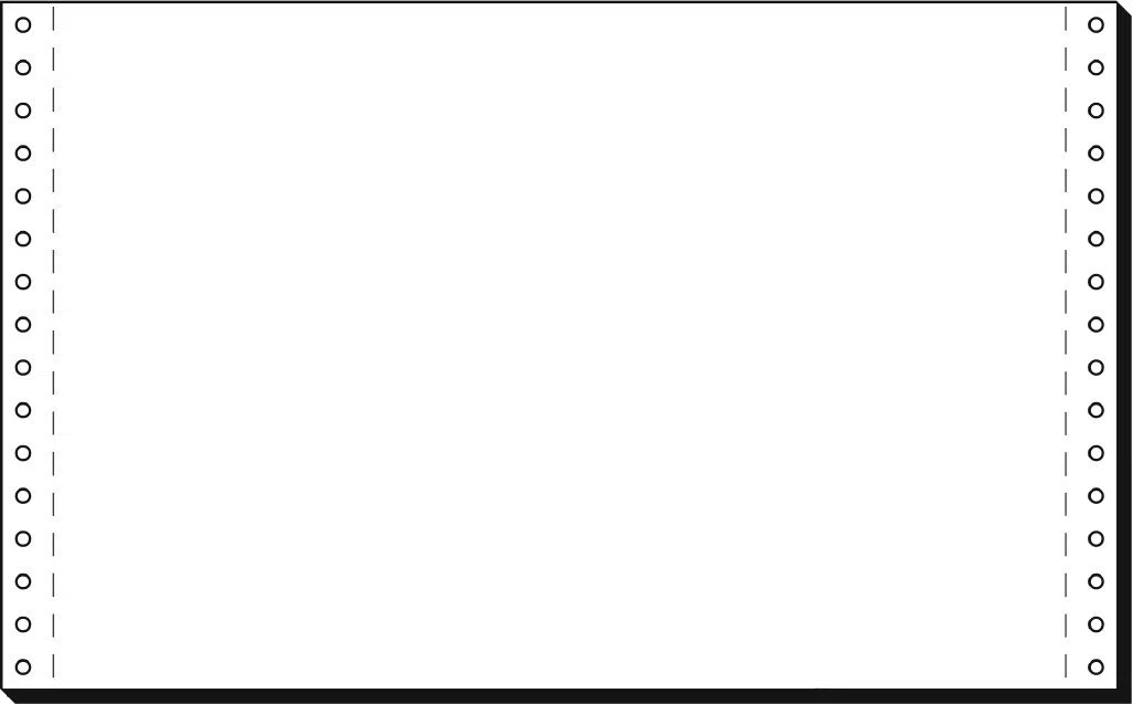 SIGEL 08330 Endlospapier 8 Zoll x 330 mm (A4 quer), 60 g, 2000 Blatt LP, 1fach, Druckerpapier