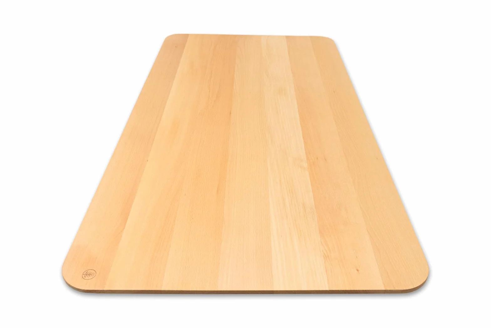 Tischplatte Schreibtischplatte Buche Massivholz Schweizer Kante (120 x 60 cm)