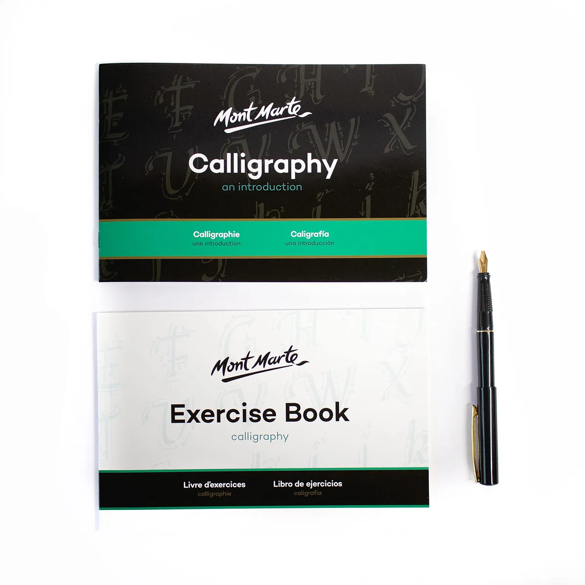 Mont Marte Kalligraphie-Set – 31-teilig – Enthält: 4x Füller, 5x Federn und mehr – Einstieg in Schönschrift, Handlettering