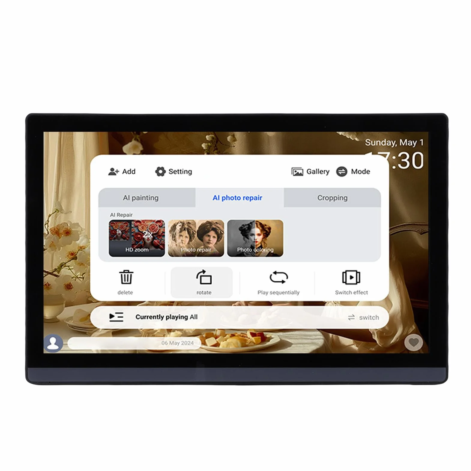 Elektronischer 17,3-Zoll-HD-Touchscreen-Kalender mit Farbcodierten Aufgaben für Einfache Verwaltung und Essensplanung. Horizontaler Intelligenter Familienplaner für Vielbeschäftigte Eltern