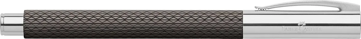 Faber-Castell - Füller Ambition OpArt Black Sand, Feder F | Füllfederhalter mit Edelharzschaft, Edelstahlfeder und Patronen-Konvertersystem, inkl. Geschenketui