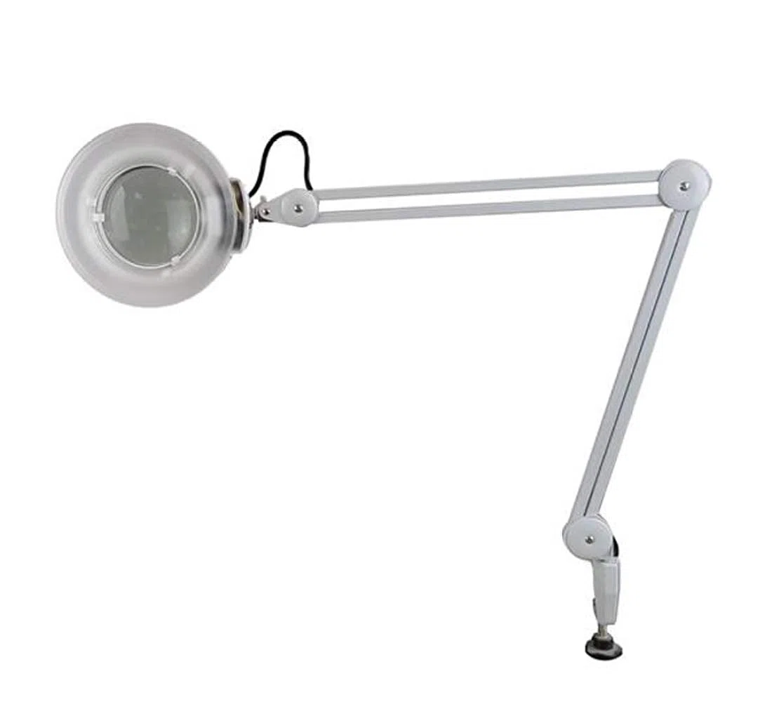Vergrößerungsglas-Klemmleuchte 3,5 Dioptrien: Tageslichthelle Linse, Verstellbarer Schwenkarm, vielseitige Leuchte für Schreibtisch, Tisch, Arbeitsfläche, Bastelarbeiten, Schmu,