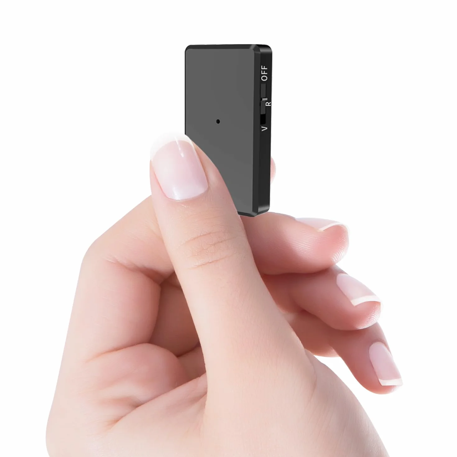 Diktiergerät Mini 64 GB - Voice-Recorder mit Sprachgesteuerter Aufnahme, Rauschunterdrückung, Audio Aufnahmegerät Mini mit Kopfhörer, Wiederaufladbarer Audiorecorder, für Auto/Meetings/Klasse/Vortrag