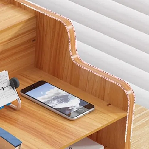 Schreibtisch-Organizer aus Holz mit Schublade – A4-Papiersortierer und Zeitschriftensammler, Zubehör Aufbewahrungsbox, Dokumentenständer,