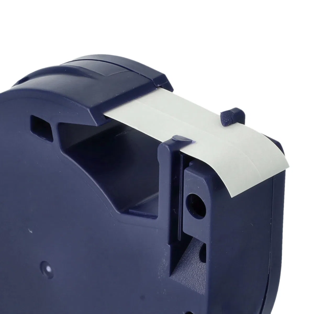 vhbw 10x Schriftband Plastik kompatibel mit Dymo LetraTag Plus LT-100T | XM, 2000, LT-100H Etiketten-Drucker Schwarz auf Weiß 4m x 12mm