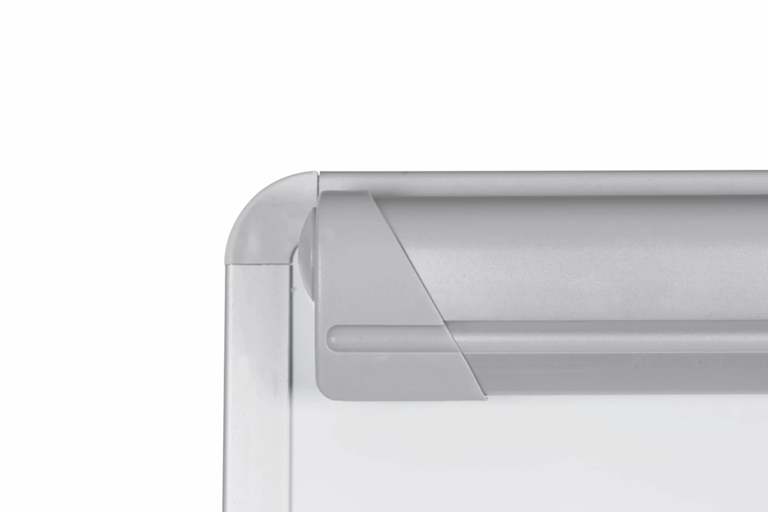 Bi-Office Dreibein Flipchart Grau mit ausziehbaren Armen, nicht-magnetisch, mit Stifteablage