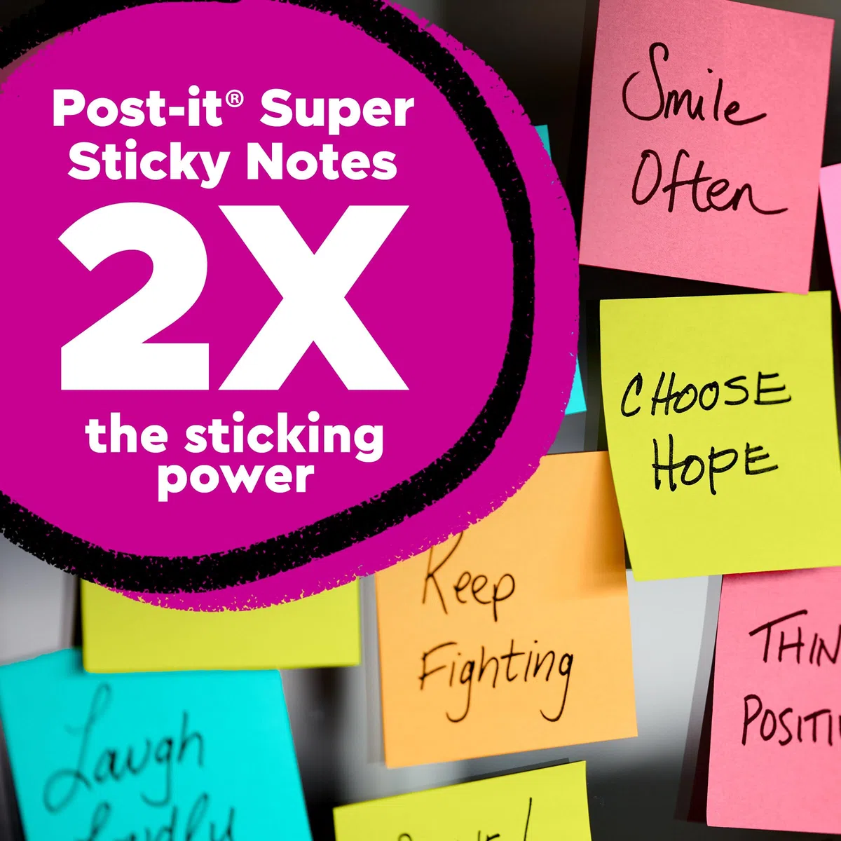Post-it Mini-Super-Haftnotizen, 4,8 x 4,2 cm, Kanariengelb, 8 Blöcke/Packung, 90 Blatt