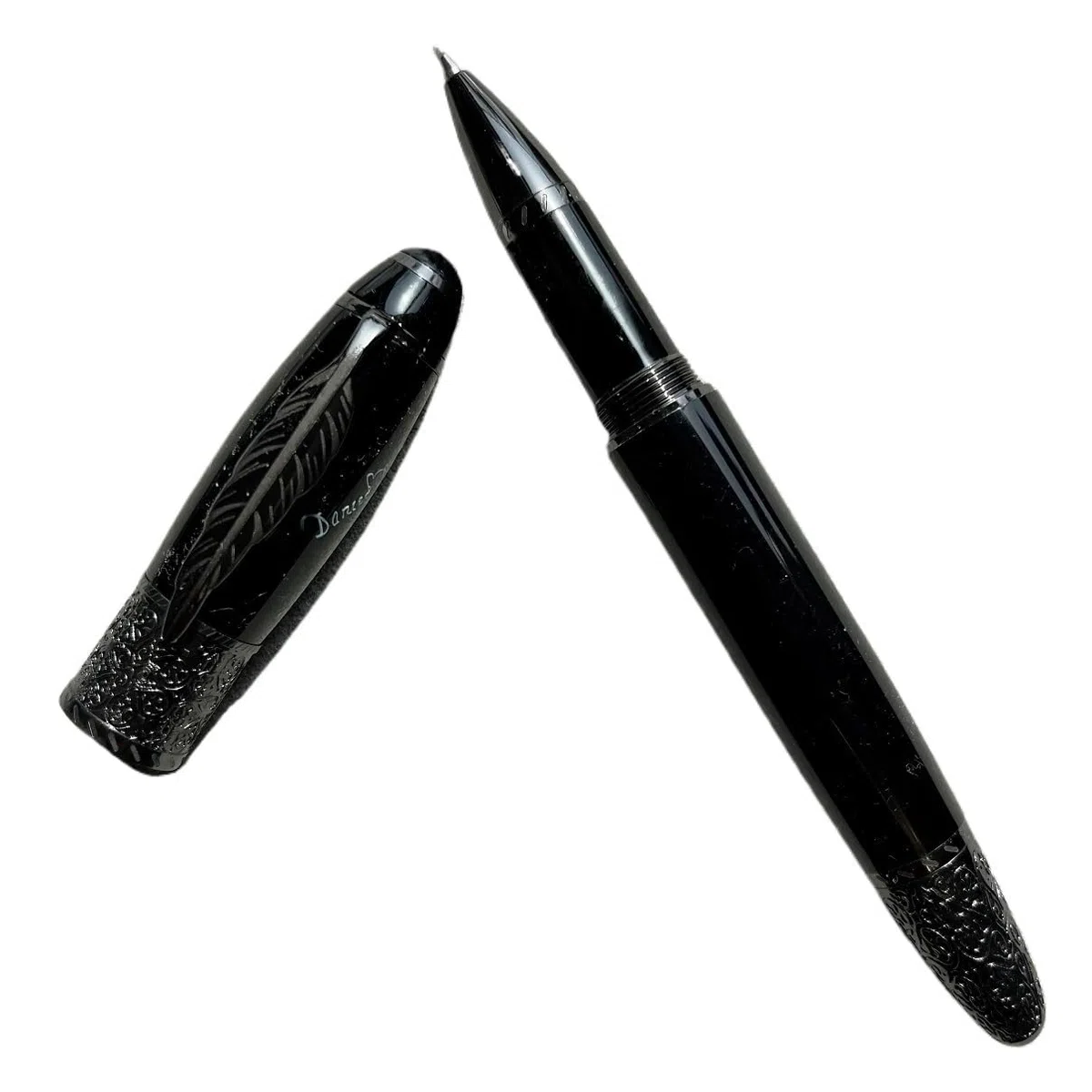 Metall-Füllfederhalter, EF-F-Feder, minimalistisch, High-End, Luxus, für Schule, Büro, Schreibbedarf, Tintenroller (05, Stift mit Beutel)