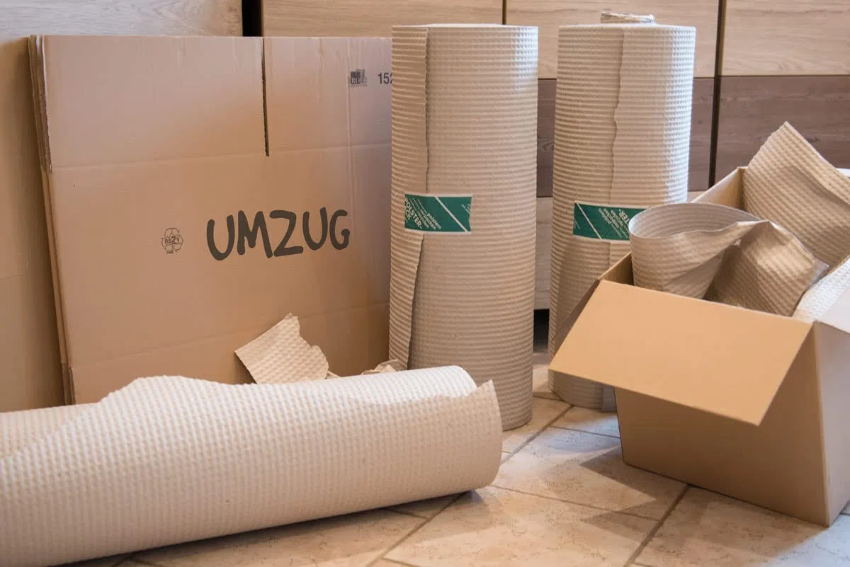 verpacking Polsterpapier 130 g/m² Packpapier auf Rolle 30 cm x 70 m Verpackungsmaterial - ALTERNATIVE ZUR LUFTPOLSTERFOLIE Umweltfreundliches Noppenpapier auf Rolle
