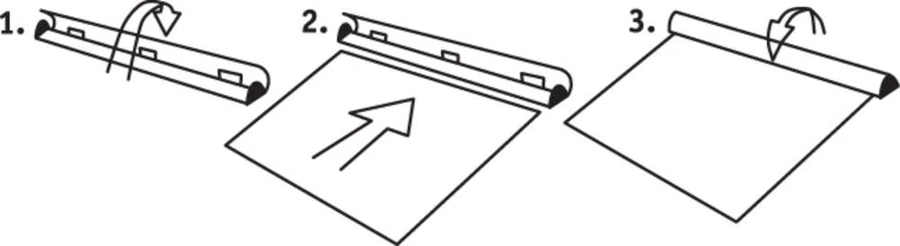 Doppelpack 2 x 1 Set Posterschiene, Posterleiste, Klemmleiste für das Format DIN A1 hoch/DIN A2 quer