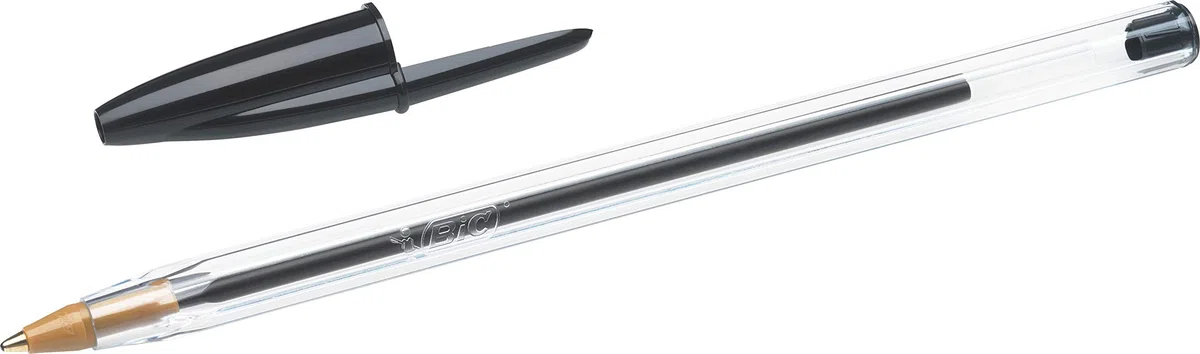 BIC Kugelschreiber Cristal Original, in Schwarz, Strichstärke 0,4 mm, 150er Pack, Ideal für das Büro, das Home Office oder die Schule