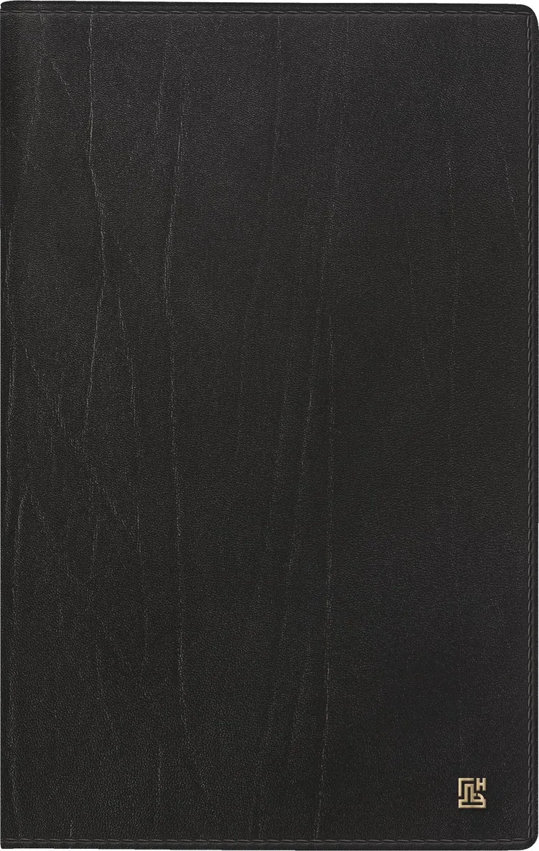 BRUNNEN Taschenkalender Mod. 746 2027 | A6, Leder, schwarz