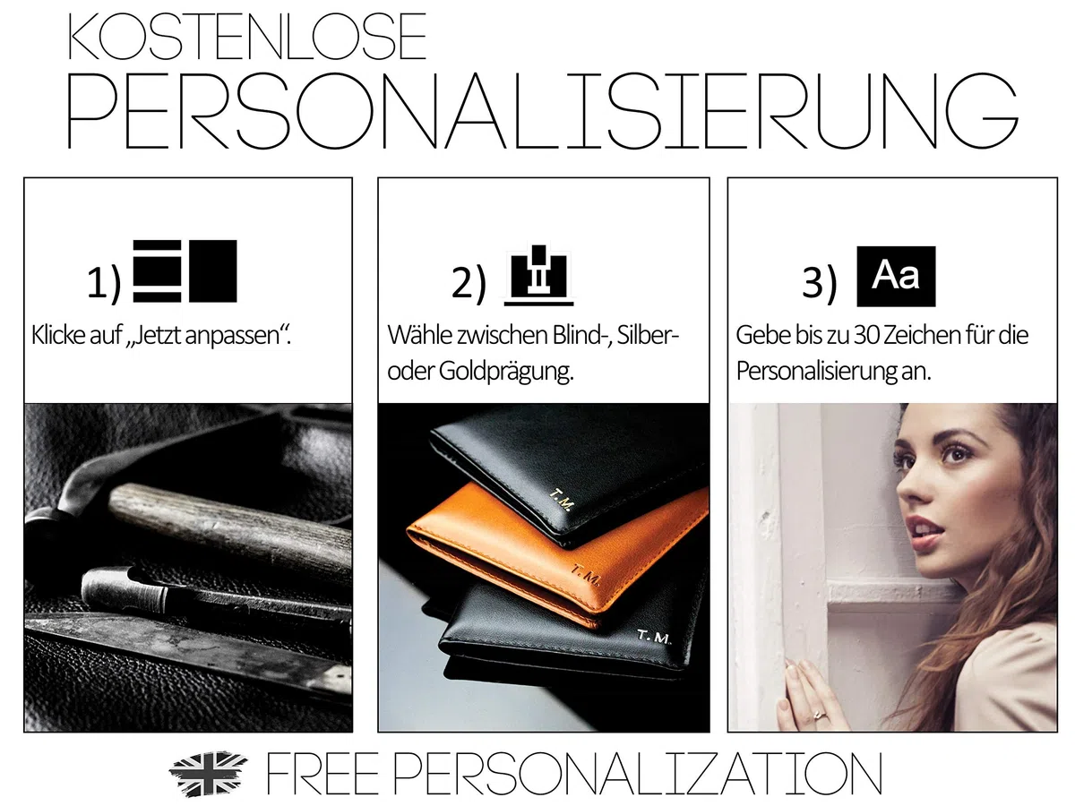 DELMON VARONE - Personalisierbare Ordnungsmappe/Pultmappe DIN A4 Cambridge Top Grain Leder braun - Premium Dokumentenmappe Fächermappe mit 12-teiligem Register (12 Fächer) mit Sichtlöcher