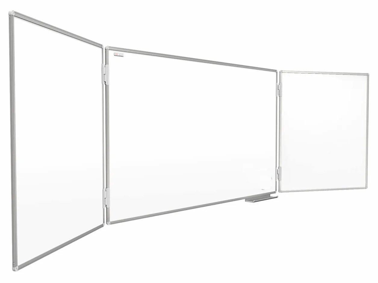 ALLboards Whiteboard Klapptafel 120x90cm//240cm mit Aluminiumrahmen Magnettafel Flügeltafel Weiß, Magnetisch, Trocken Abwischbar