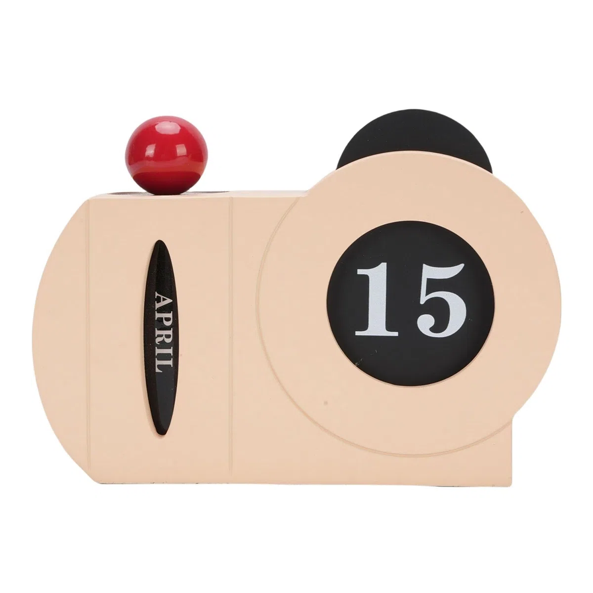 Qcwwy Handgefertigter Ewiger Kalender aus Holz, Tischkalender-Dekoration, Vintage-Tischkalender, Bürodekoration mit Moderner Bauernhaus-Ästhetik für Zuhause, Büro, Schreibtisch, Regal,