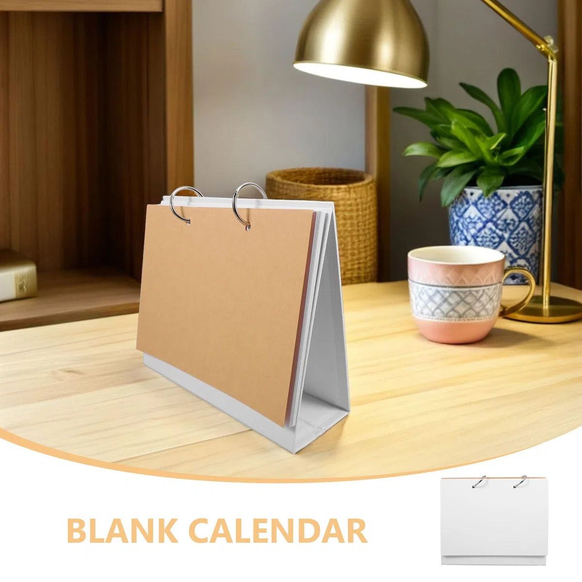 5er-sets Leerer Tischkalender Mit Losen Blättern Schreibtisch-flip-kalender Bürokalender Schreibtischkalender Wiederverwendbar