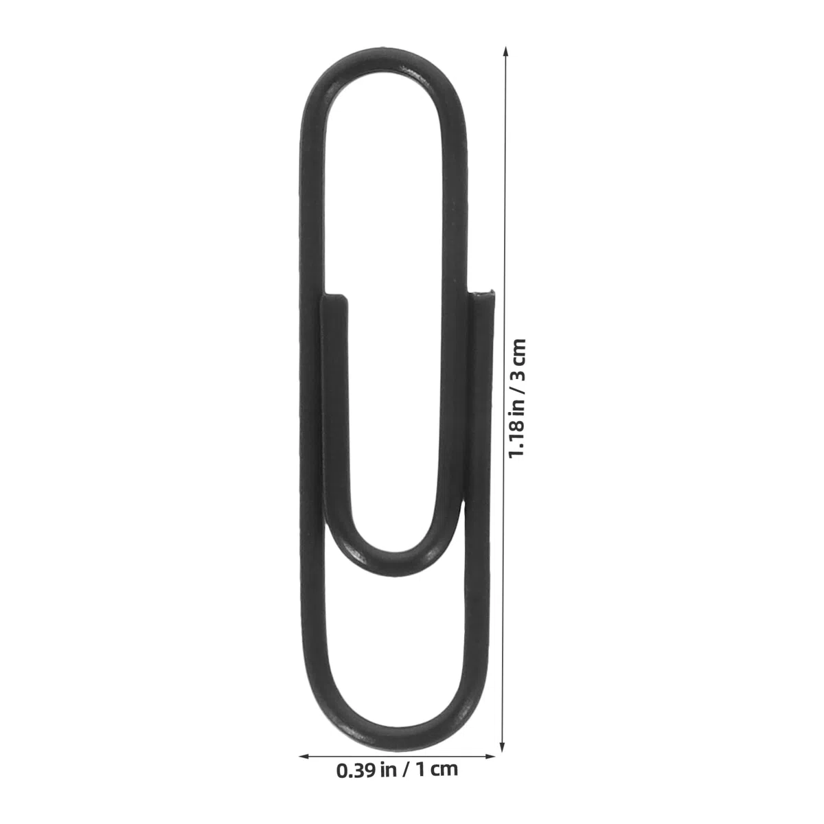 Gadpiparty 3 Sätze Paperclip Briefpapier Dokumentclips Binder Büroklammer Kleine Büroklammer Metall -büroklamme Büroklammern Für Papierkram Büroklammern Für Akte Plastik Black
