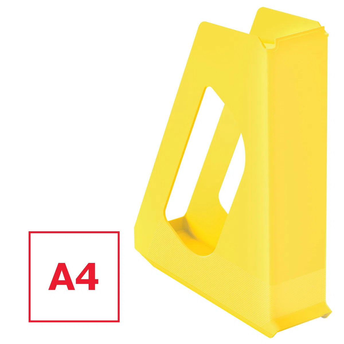 Esselte Stehsammler, 10er Pack, A4, Ideal für Prospekte, Broschüren, Unterlagen, Mappen und Hefter, Stabiler Kunststoff, Gelb, VIVIDA, 628216