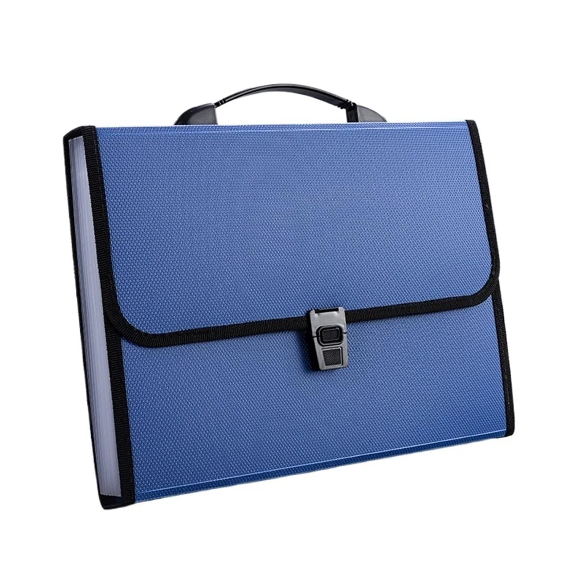 Fächermappe Akkordeon-Dateiordner | Tragbarer A4-Papier-Organizer, mehrschichtiger Ordner for Prüfungsdokumente von Studenten(Blue)