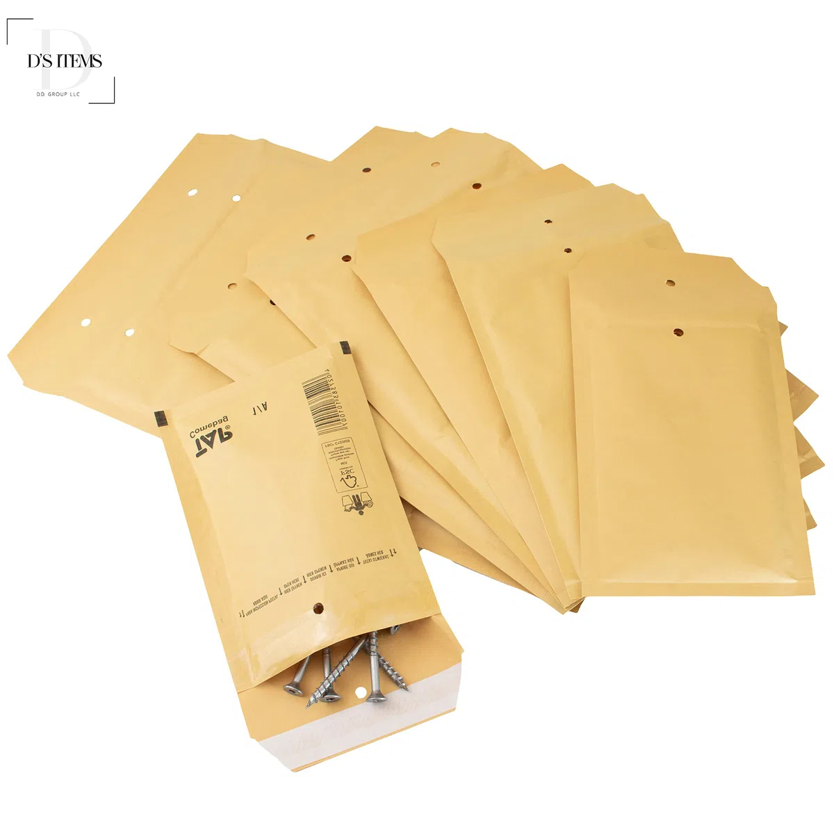 Versandtaschen [braun] - 5/E - (240 mm x 275 mm) - Kraftpapier - [1000 Stück] - | Verpackungsmaterial | Luftpolsterversandtaschen | Luftpolsterumschläge | Luftpolstertaschen