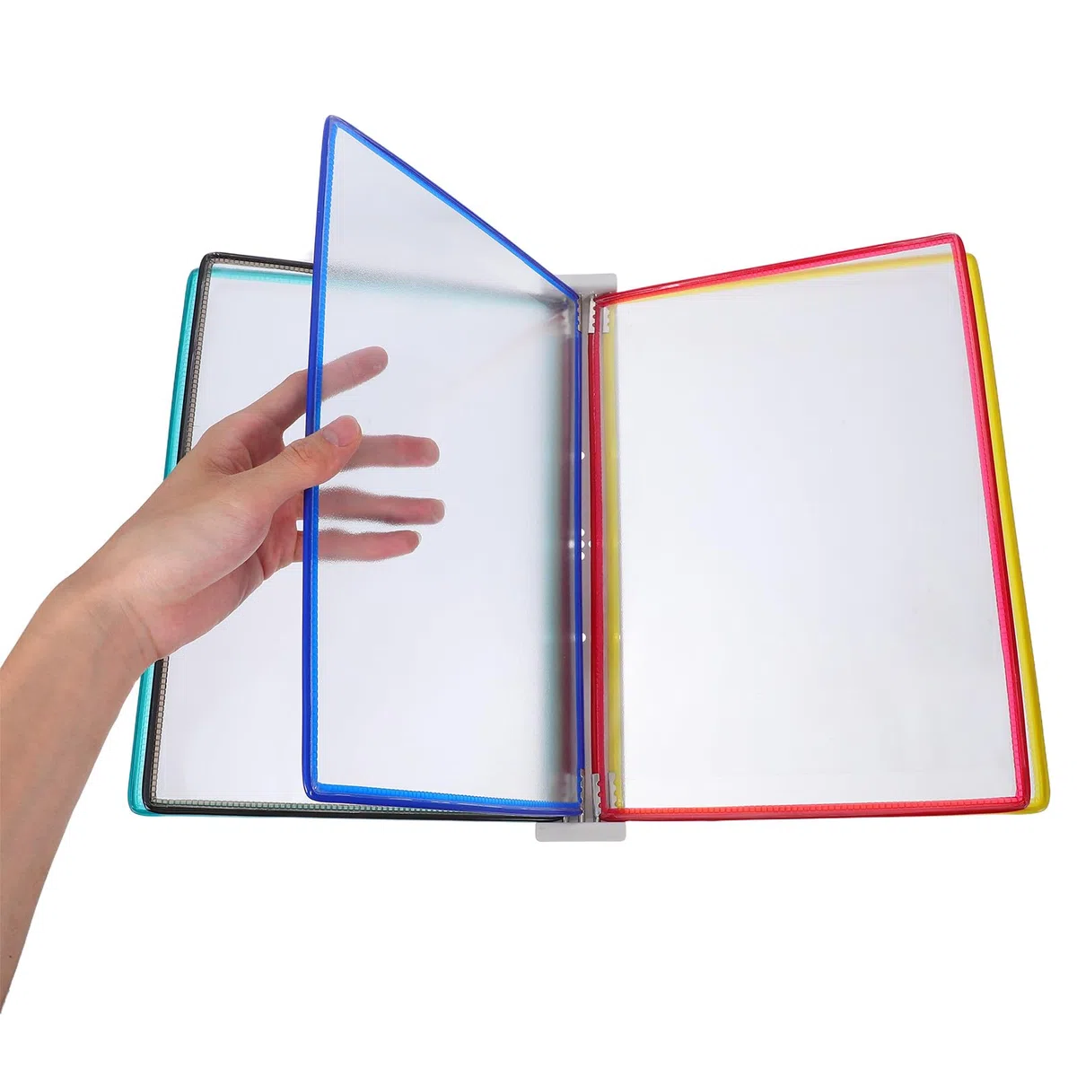 Alipis Hängender Wandhalter für A4 Dokumente mit 5 Seiten Stabiler Eisen und Pvc Aktenhalter zur Platzoptimierung Moderner Wandorganizer für Büro und Öffentliche Räume