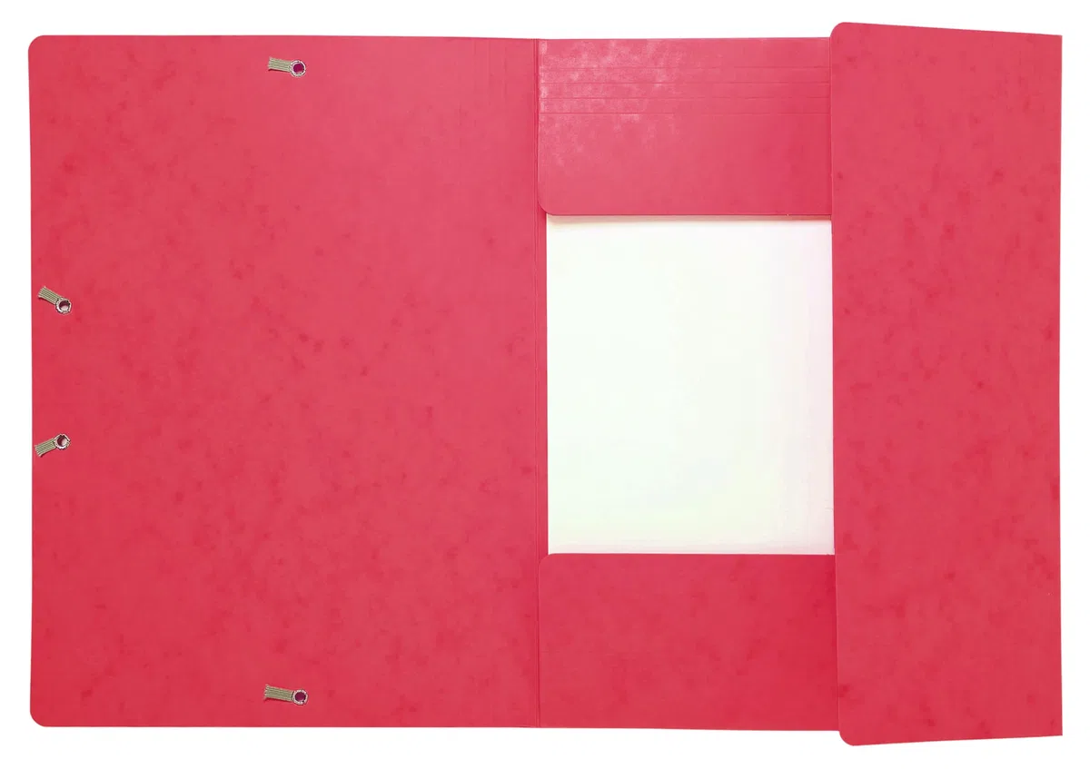 Exacompta 17109H 25er Pack Premium Eckspanner-Mappe. Aus extra starkem Colorspan-Karton DIN A4 mit 2 Gummizügen rot Sammelmappe Dokumentenmappe ideal für Büro und Schule