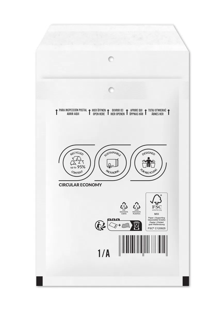 1000 Luftpolstertaschen weiss Gr. A1 (120 x 175mm) DIN A6 Luftpolster Versandtaschen Luftpolsterumschläge dimapax