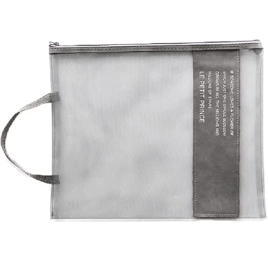 Mappe Schnellhefter Aktenordner Dateiordner Portable Zipper Tote Office Dokumentspeicherbeutel Student Testpapierdatenspeicherpaket A4 Tote -Tasche Sammelmappe (Color : Grey, Size : 3PC)