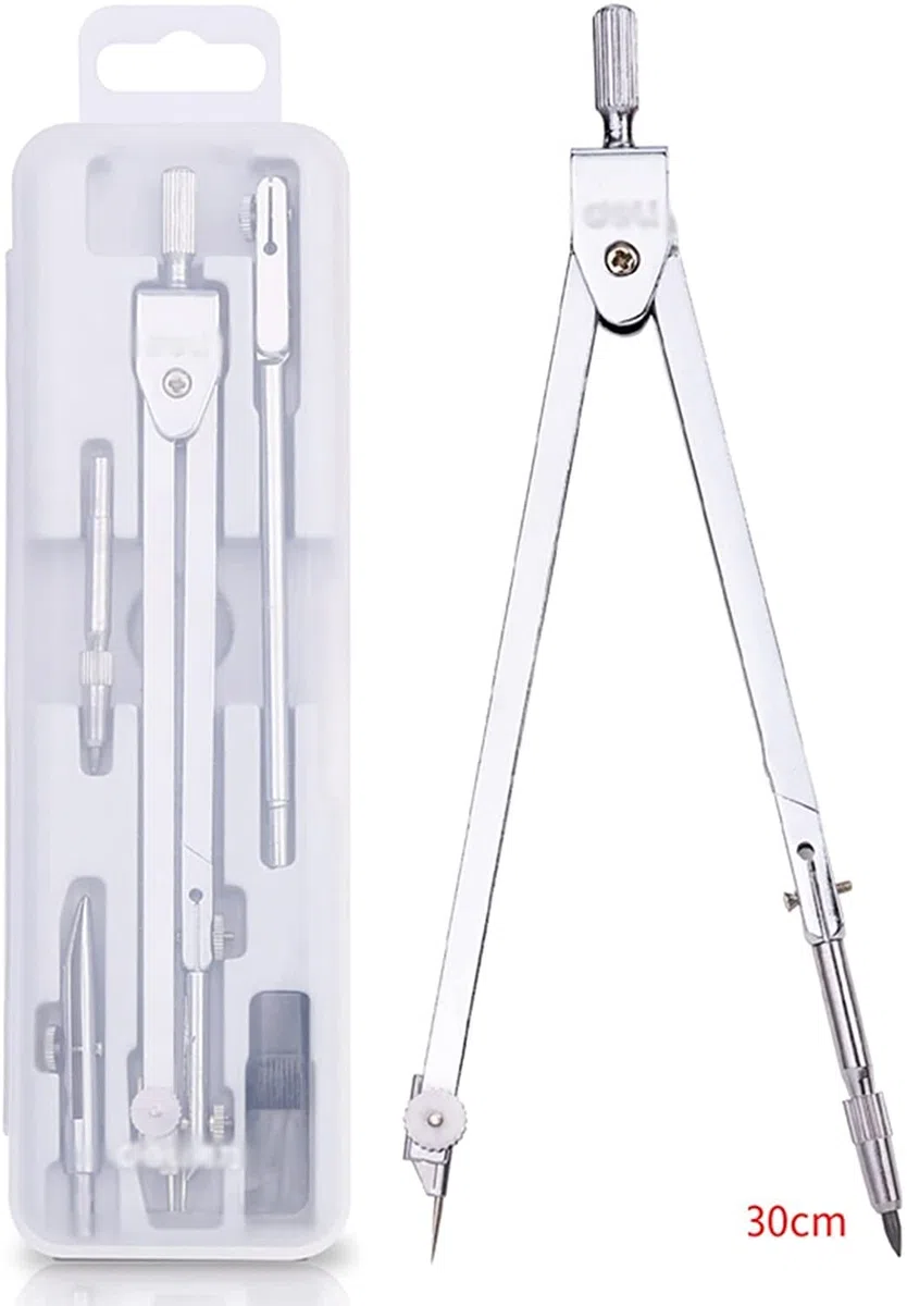 AKAZI Kartografischer Kompass Kompass mit Mittelrad-Sammlung Professionelles Zeichenkompass-Set Traktionskompass-Set for Geometrie-Zeichnungs-Mathe-Büro-Kompass (Color : A) (A)